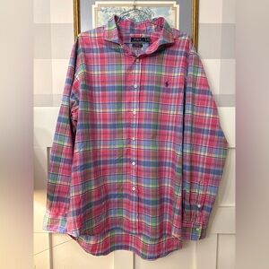 Polo by Ralph Lauren Men's Vibrant Plaid Button-Down Shirt Size XL